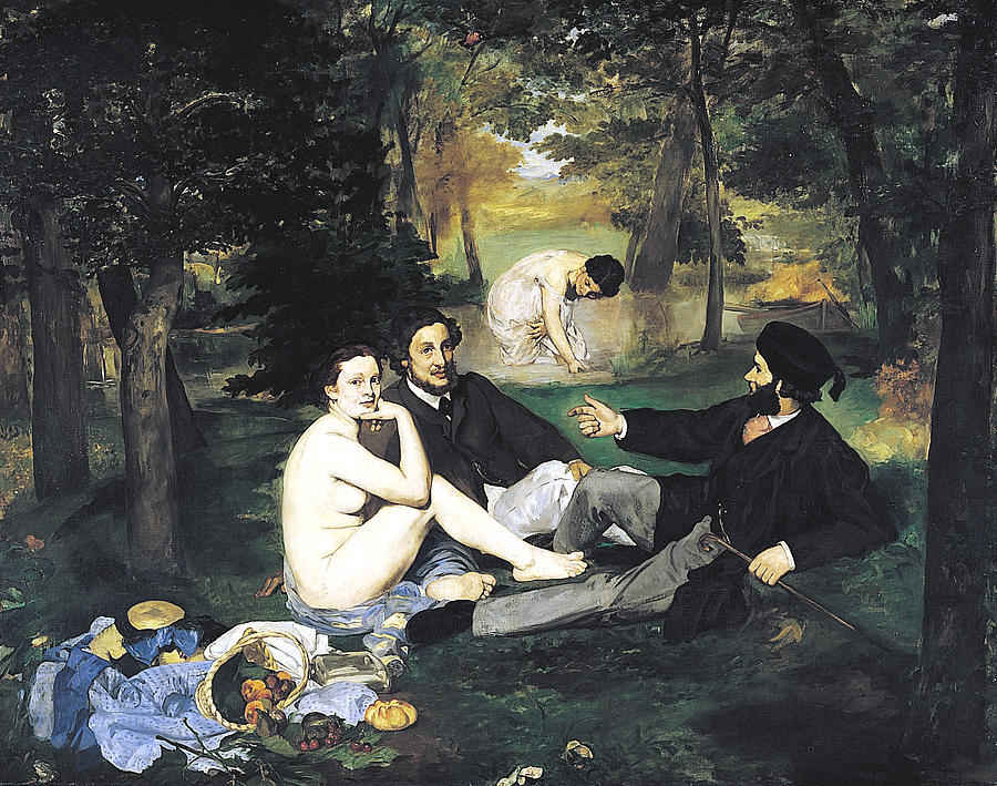 Edouard Manet Digital Art - Luncheon On The Grass #1 by Edouard Manet