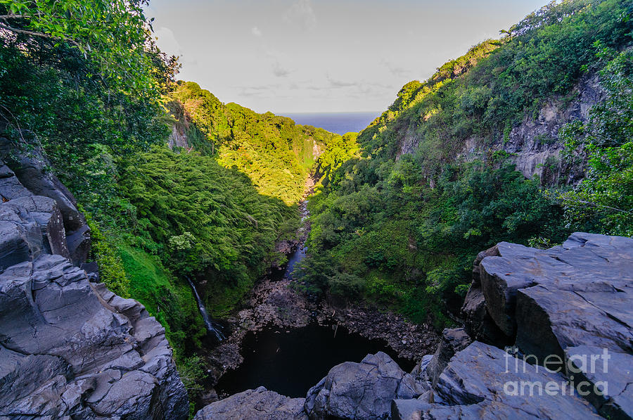 Lush valley on the Road to Hana Maui Hawaii USA #1 Photograph by Don Landwehrle