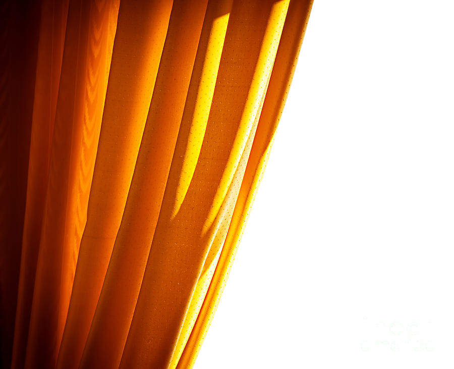 Luxury golden curtain Photograph by Anna Om
