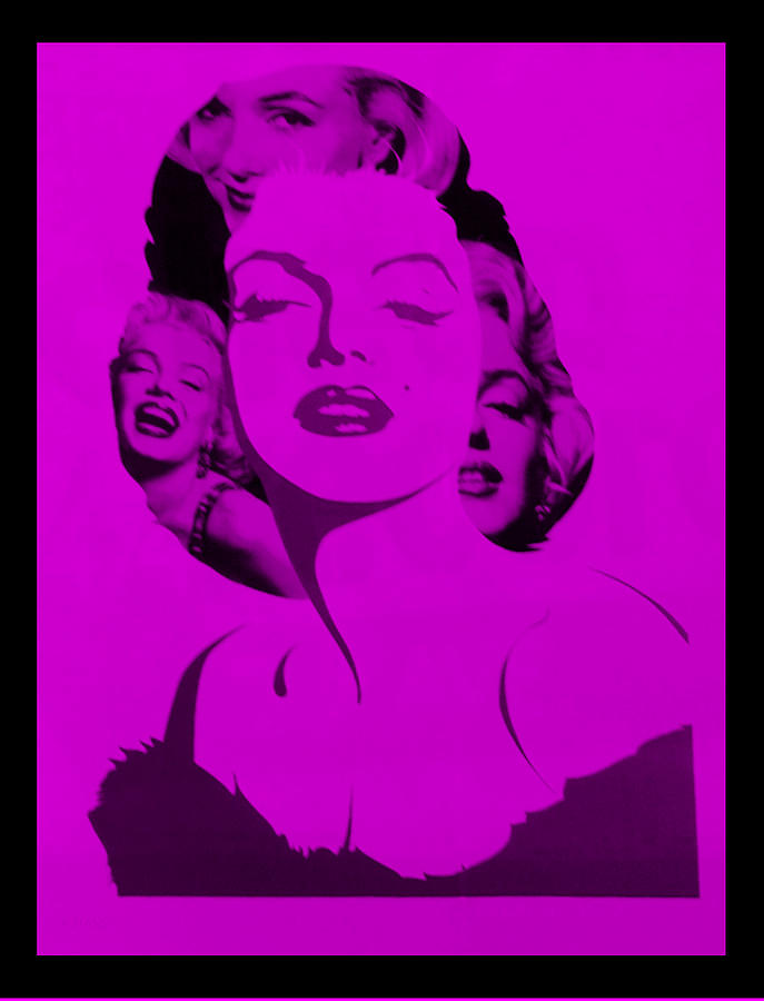 Marilyn Monroe Photograph - M M In Purple #1 by Rob Hans