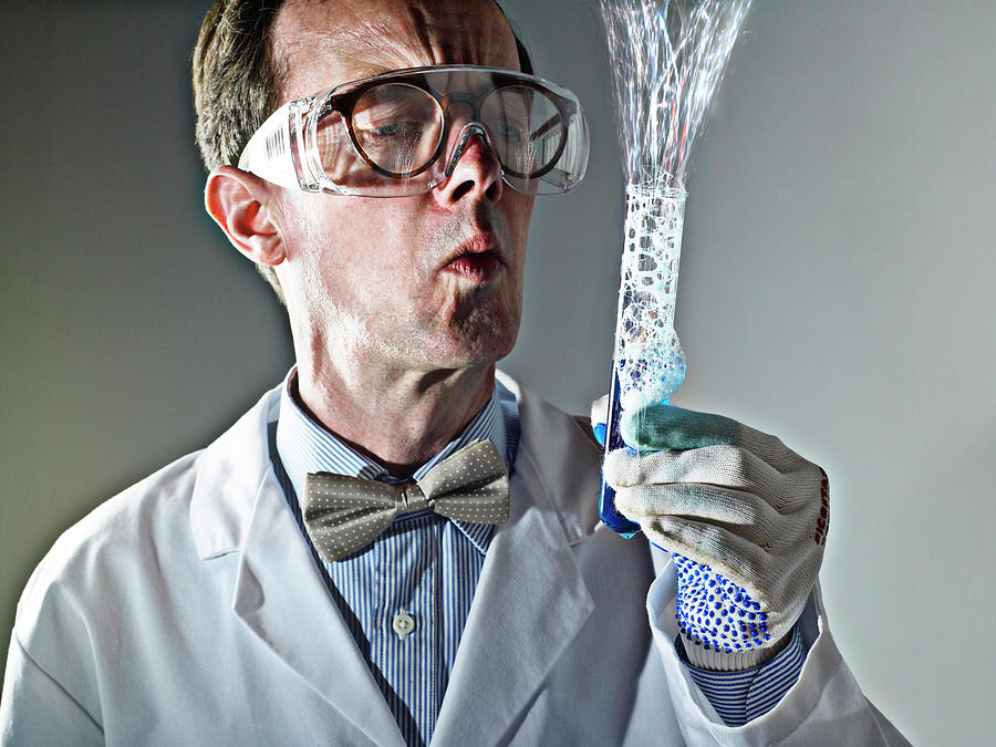 Goggle Photograph - Mad Scientist #1 by Coneyl Jay/science Photo Library