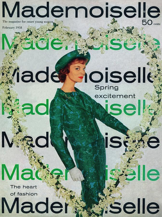 Mademoiselle Cover Featuring A Model Wearing #1 Photograph by Stephen Colhoun