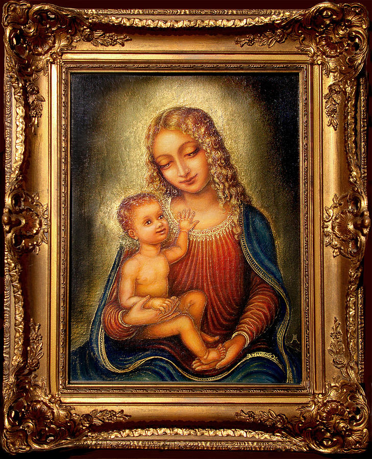 Madonna Beata #1 Painting by Ananda Vdovic
