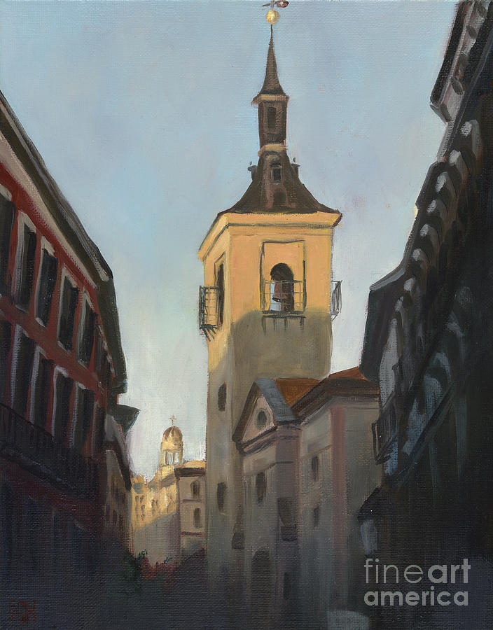 Madrid at Sunset #1 Painting by Edward Williams