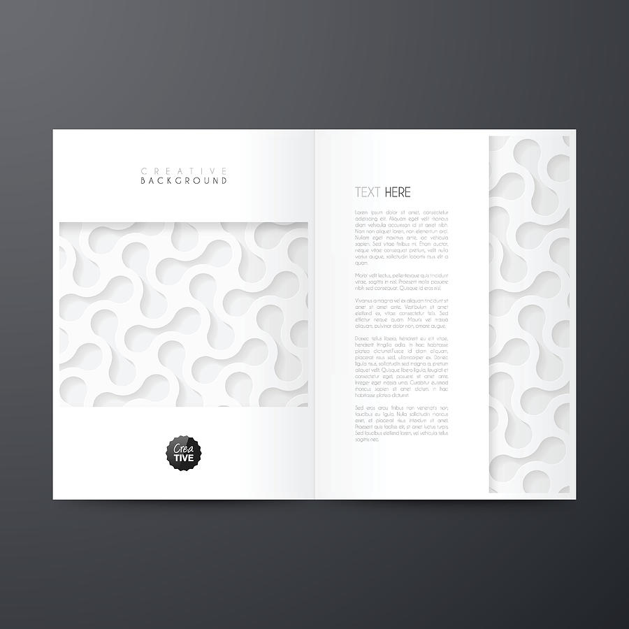 Magazine template layout, brochure, cover design, business annual report, flyer #1 Drawing by Bgblue