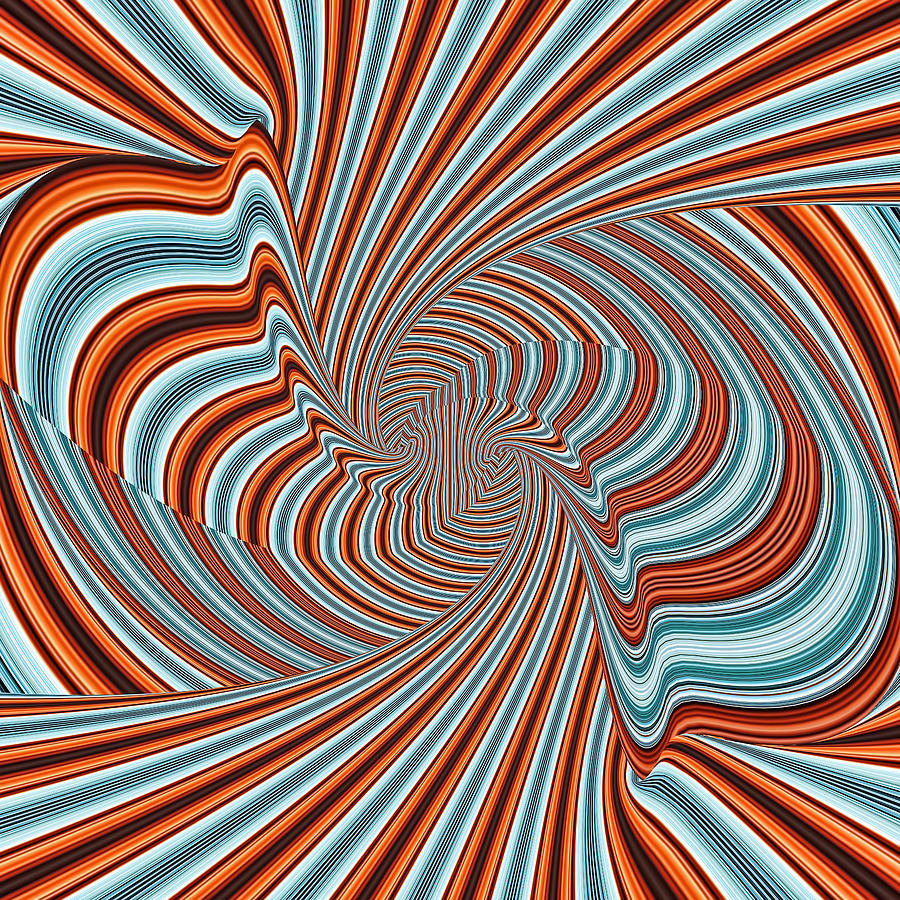 Magic Colorful Abstract Twisted Background Digital Art by Nenad Cerovic ...