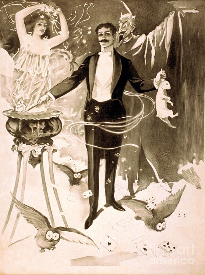 Magician, 1899 #1 Photograph by Photo Researchers