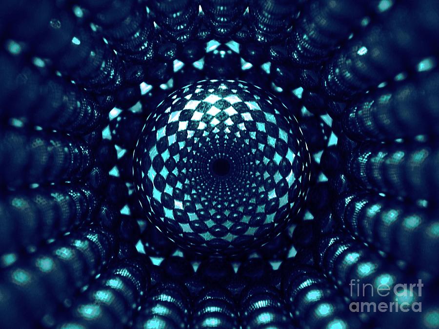 Ball Photograph - Magnetic Pentagonal Tube #1 by Mark Teeter
