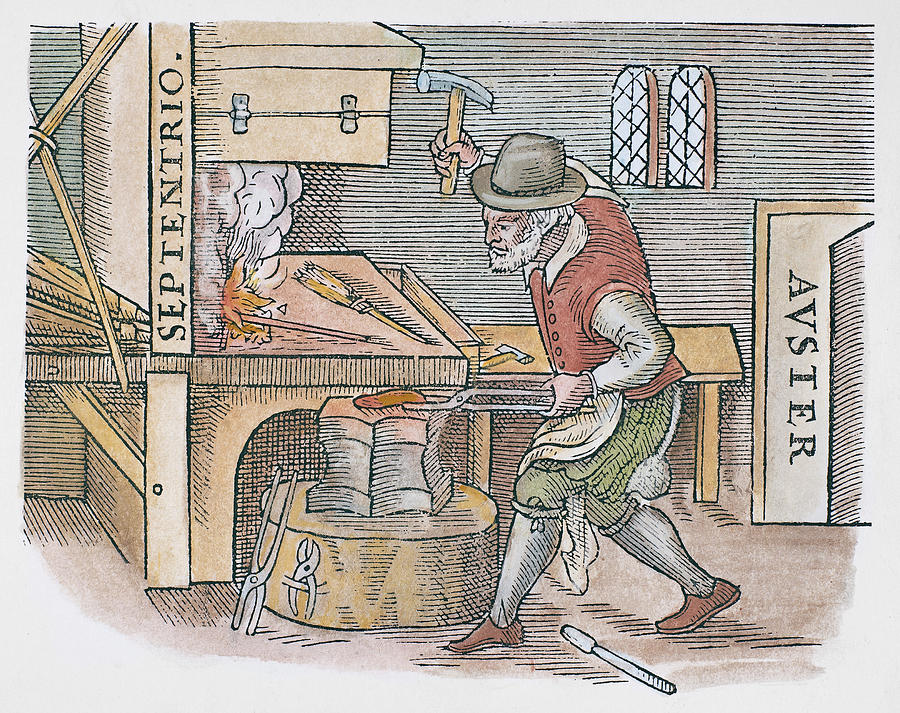Magnetizing Iron, 1600 #1 Painting by Granger