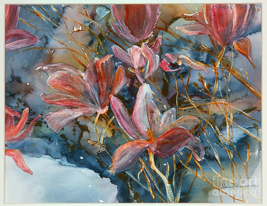 Magnolias #1 Painting by Sherry Harradence