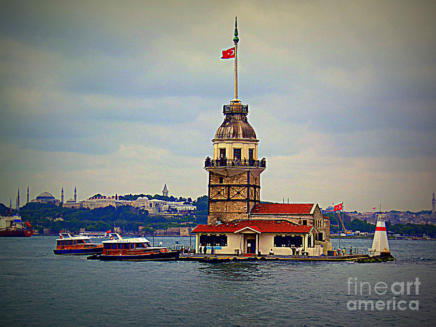 Maidens Tower Istanbul #1 Photograph by Lou Ann Bagnall