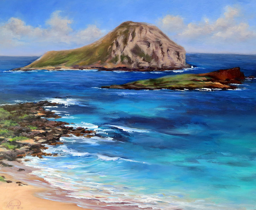 Makapu'u Beach Painting by Kelley Fitzgerald - Fine Art America