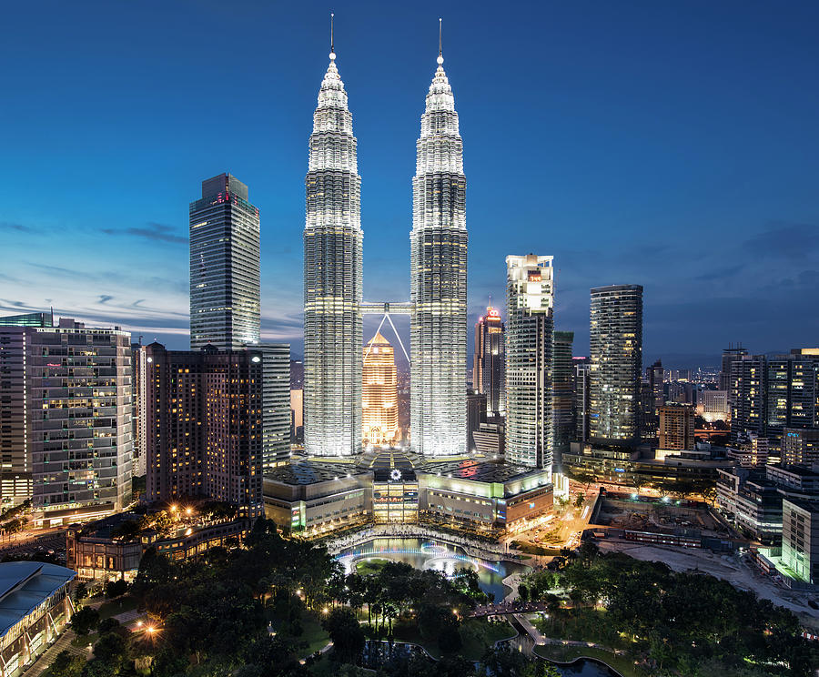 Malaysia, Kuala Lumpur, Petronas Towers #1 Photograph by Martin Puddy