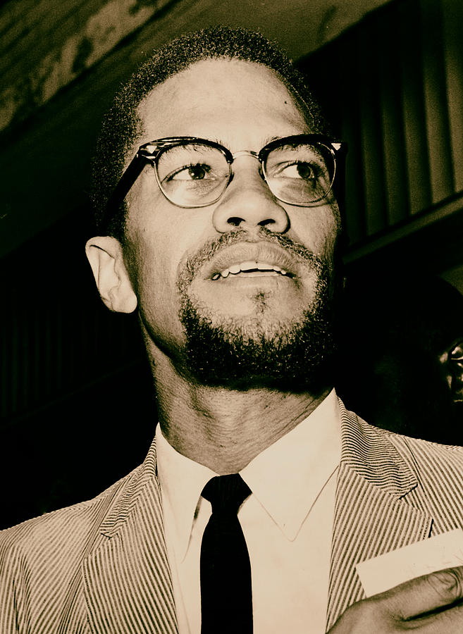 Vintage Photograph - Malcolm X 1963 #1 by Mountain Dreams