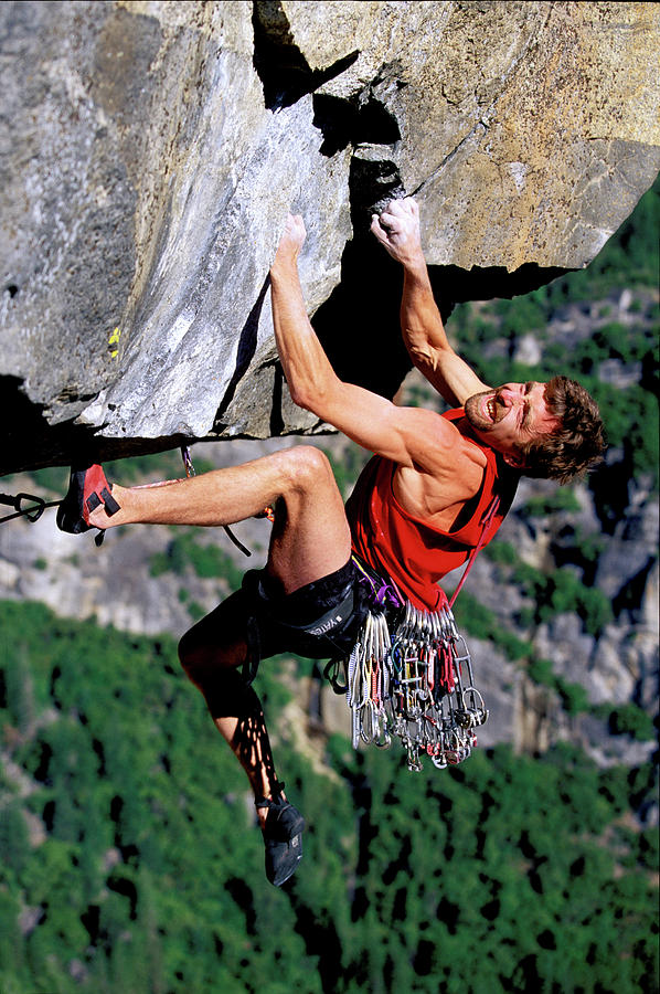 Male Climber On An Overhang High Photograph By Corey Rich Fine Art America