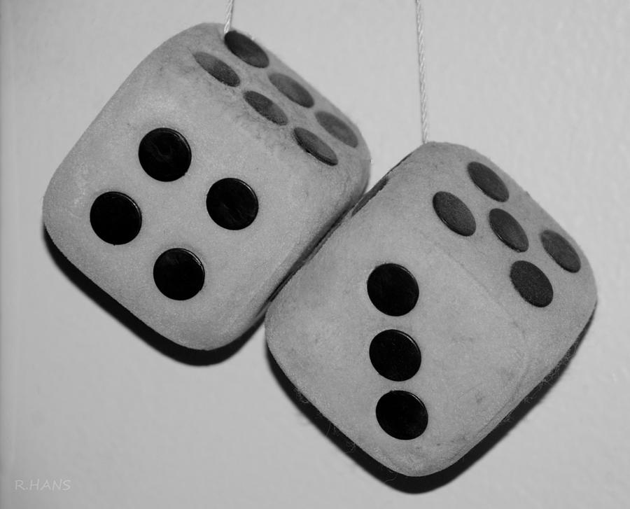 MAMAS DUSTY DICE in BLACK AND WHITE #2 Photograph by Rob Hans