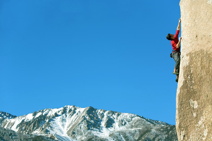 Man Lead Climbing Photograph By Corey Rich Fine Art America