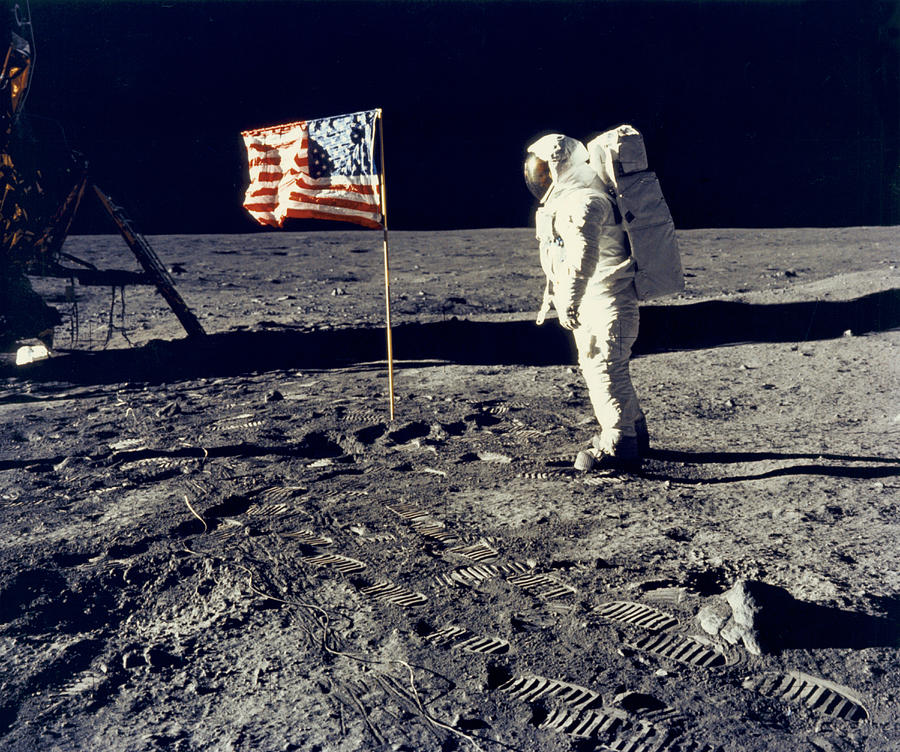 Man On The Moon Photograph by Underwood Archive  Neil Armstrong