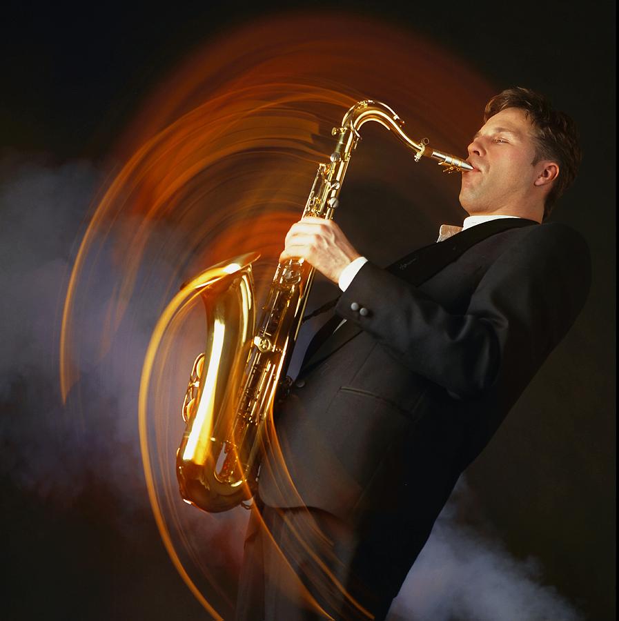 Man Playing Saxophone Photograph