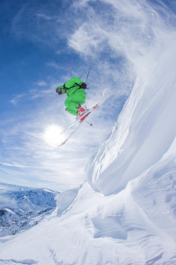 Man Skiing In Ogden, Utah Photograph by Scott Markewitz - Fine Art America