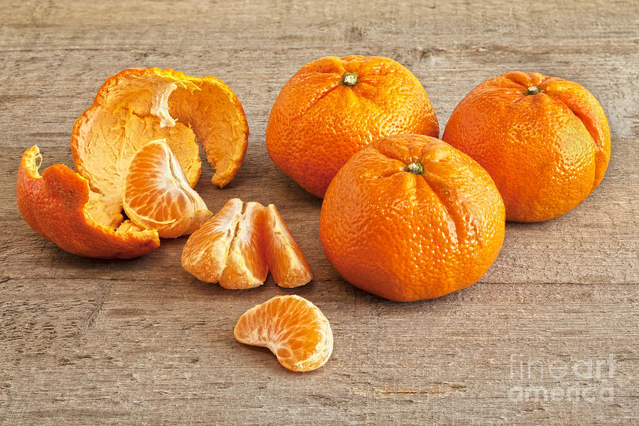 Fruit Photograph - Mandarin Oranges #1 by Colin and Linda McKie