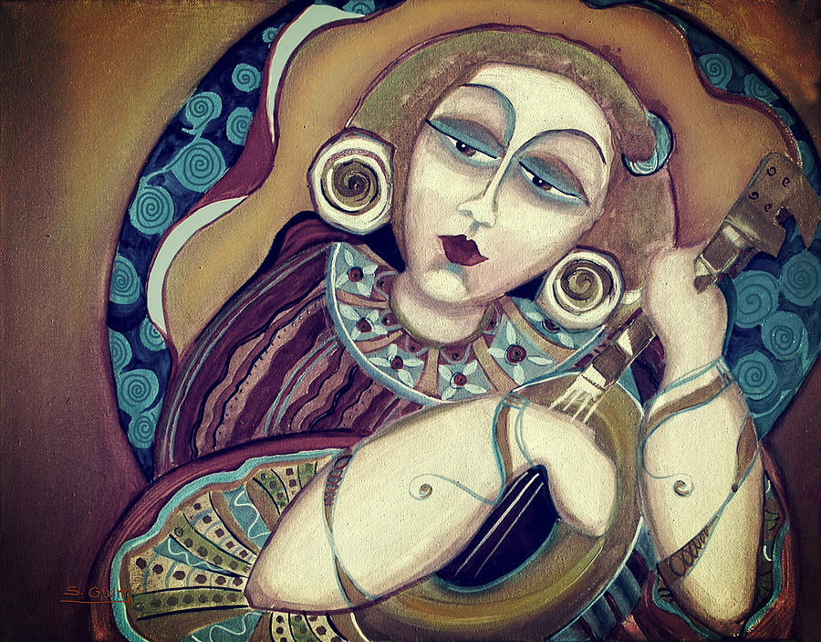 Music Painting - Mandolin Fiesta by Shane Guinn