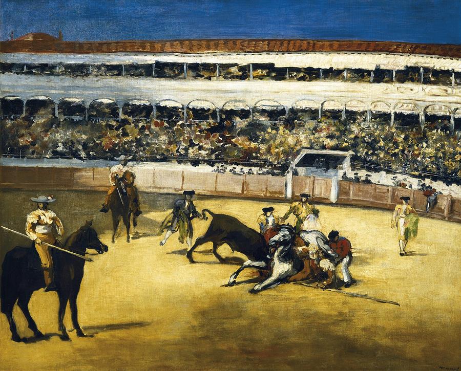 Manet, douard 1832-1883. Bull Fight #1 Photograph by Everett