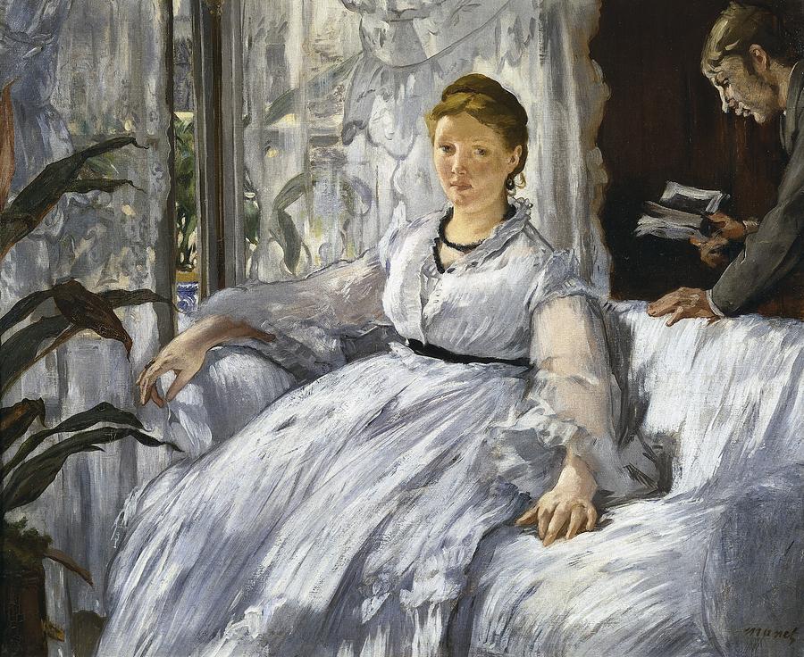 Manet, douard 1832-1883. Reading #1 Photograph by Everett