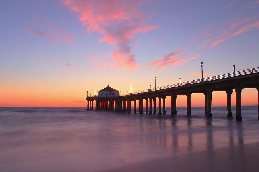 Manhattan Beach Sunset Photograph by Tom Dupee - Pixels