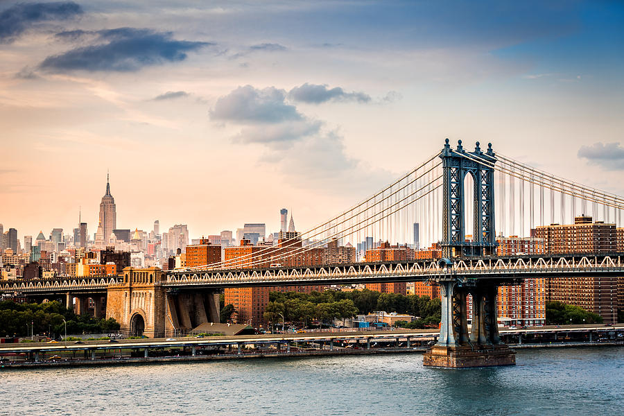 Architecture Photograph - Manhattan Bridge #1 by Mihai Andritoiu