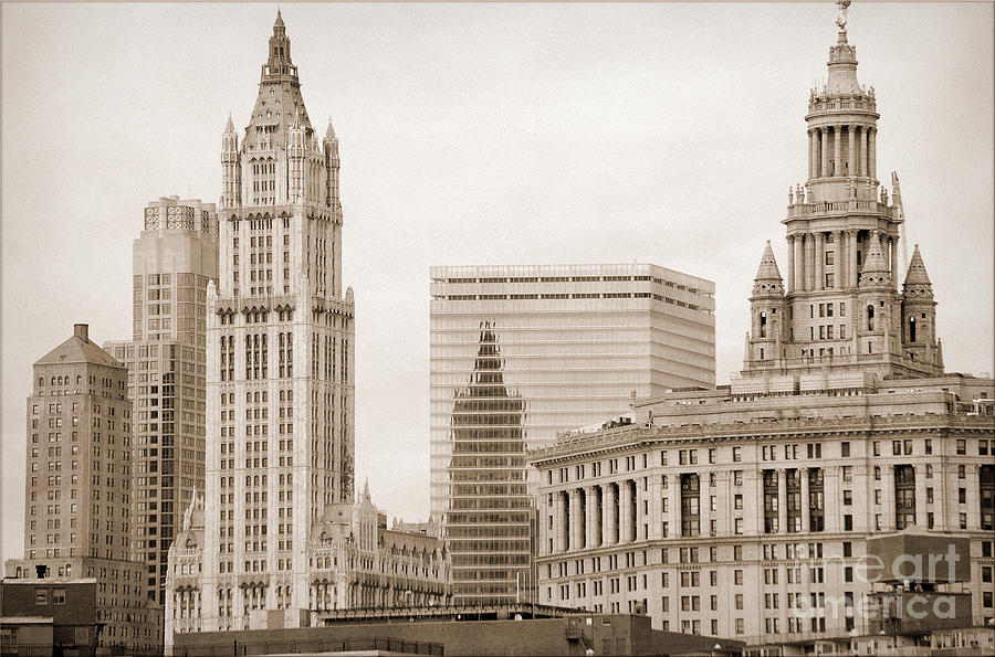 Manhattan buildings vintage #4 Photograph by RicardMN Photography