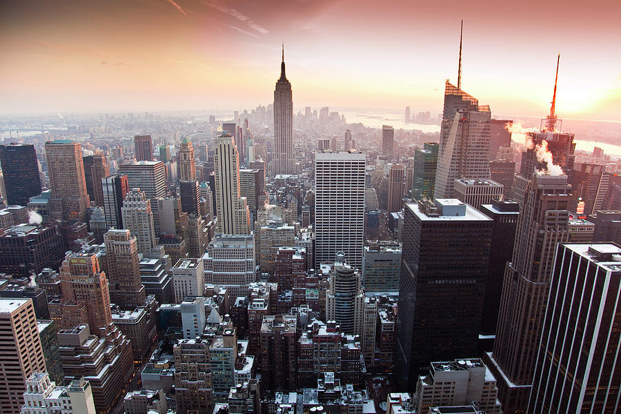 Manhattan Hi-rise Buildings And Empire #1 Photograph by Richard Ianson