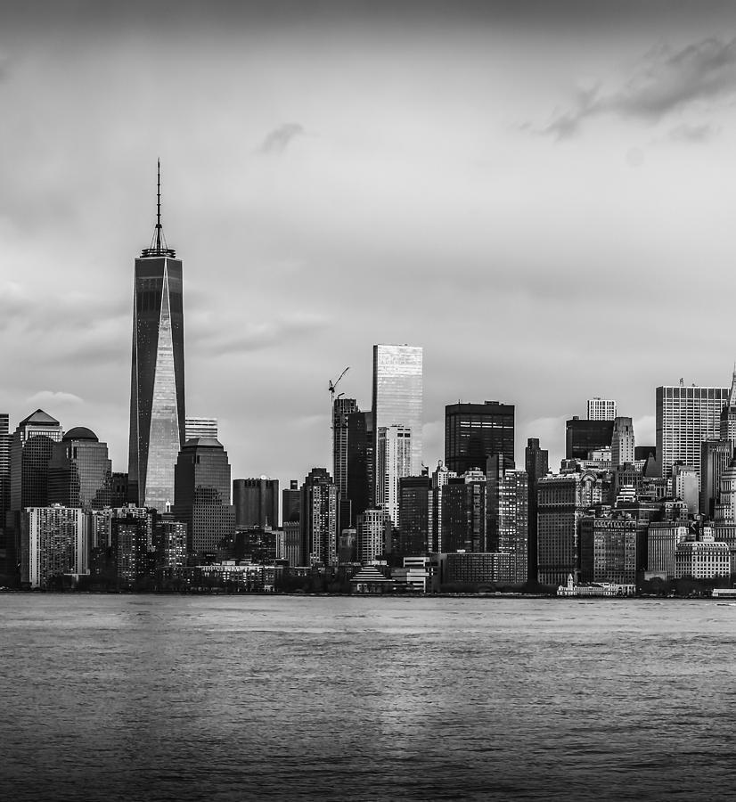Manhattan Skyline Middle Triptych #1 Photograph by David Morefield