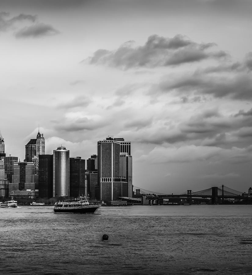 Manhattan Skyline Right Triptych Photograph