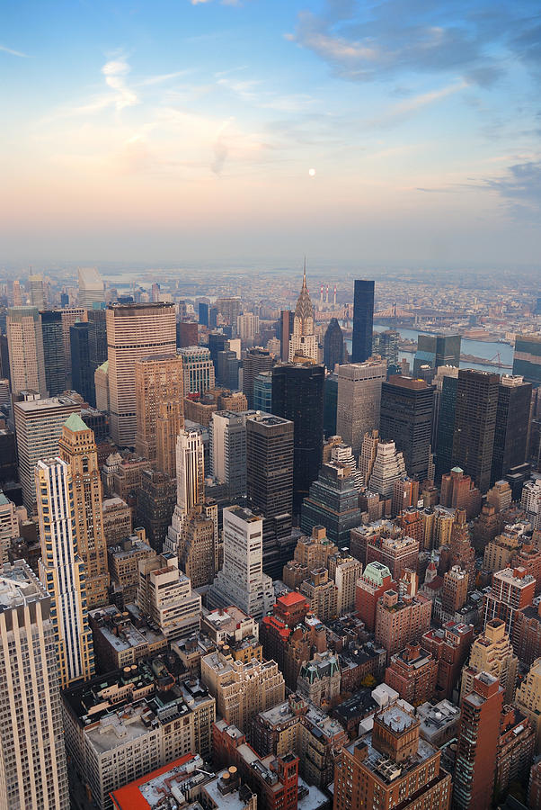 Manhattan skyline #1 Photograph by Songquan Deng