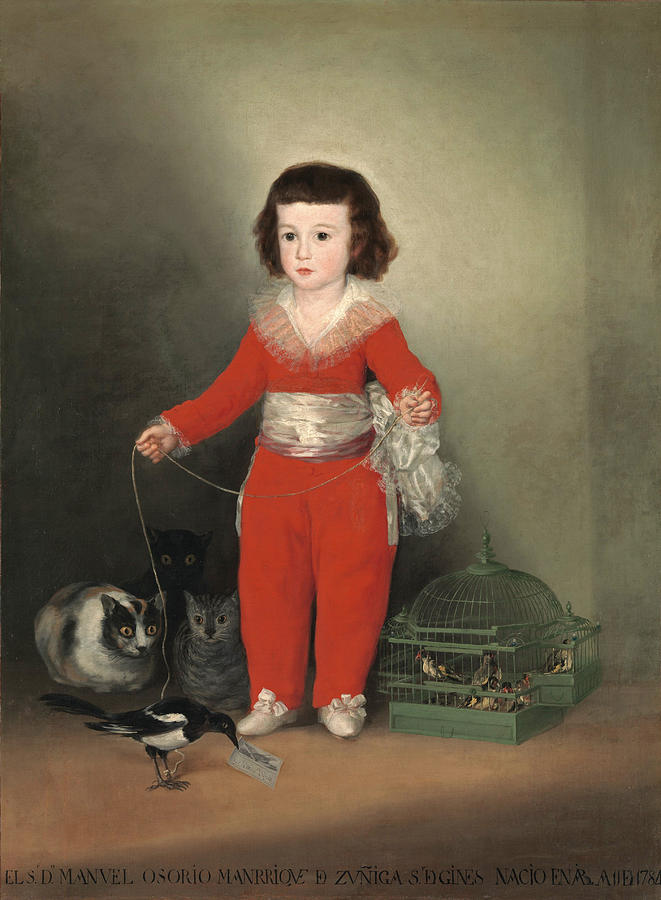 Manuel Osorio Manrique de Zuniga #1 Painting by Francisco Goya