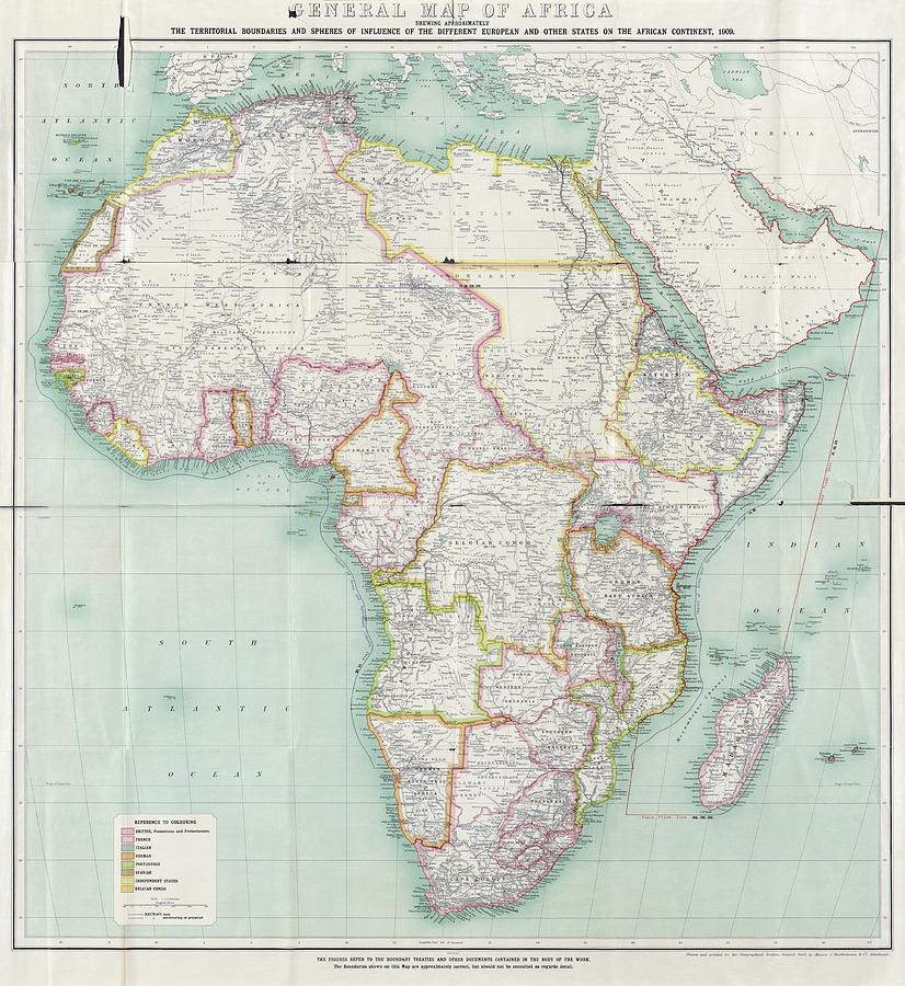 Map Of Africa Photograph by Library Of Congress, Geography And Map Division