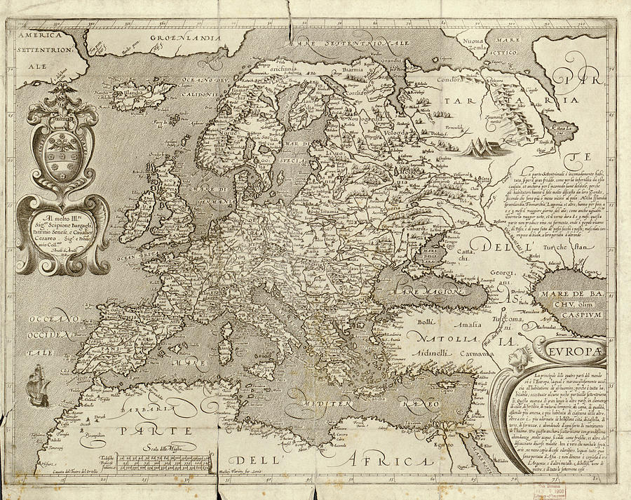 Map Of Europe #1 Photograph by Library Of Congress, Geography And Map Division/science Photo Library