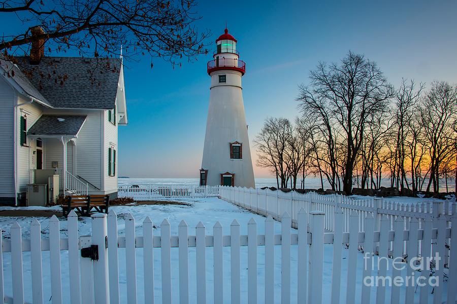 Marblehead Lighthouse at Dawn Photograph by Larry Knupp | Fine Art America