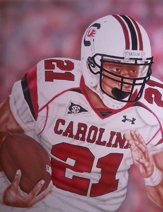 Marcus Lattimore Painting by Scott Harrell Fine Art America