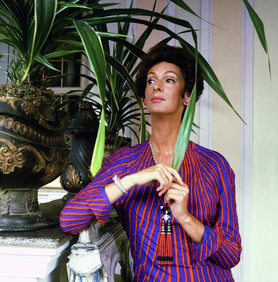 Marella Agnelli At Home #1 Photograph by Horst P. Horst