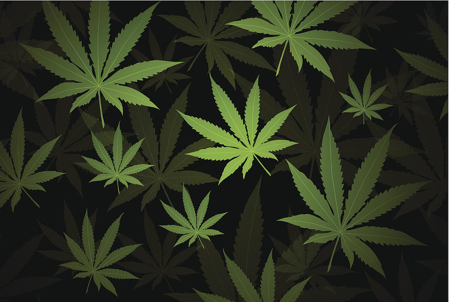 Marijuana background #1 Drawing by Traffic_analyzer
