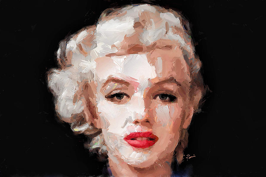 Marilyn #2 Digital Art by Charlie Roman