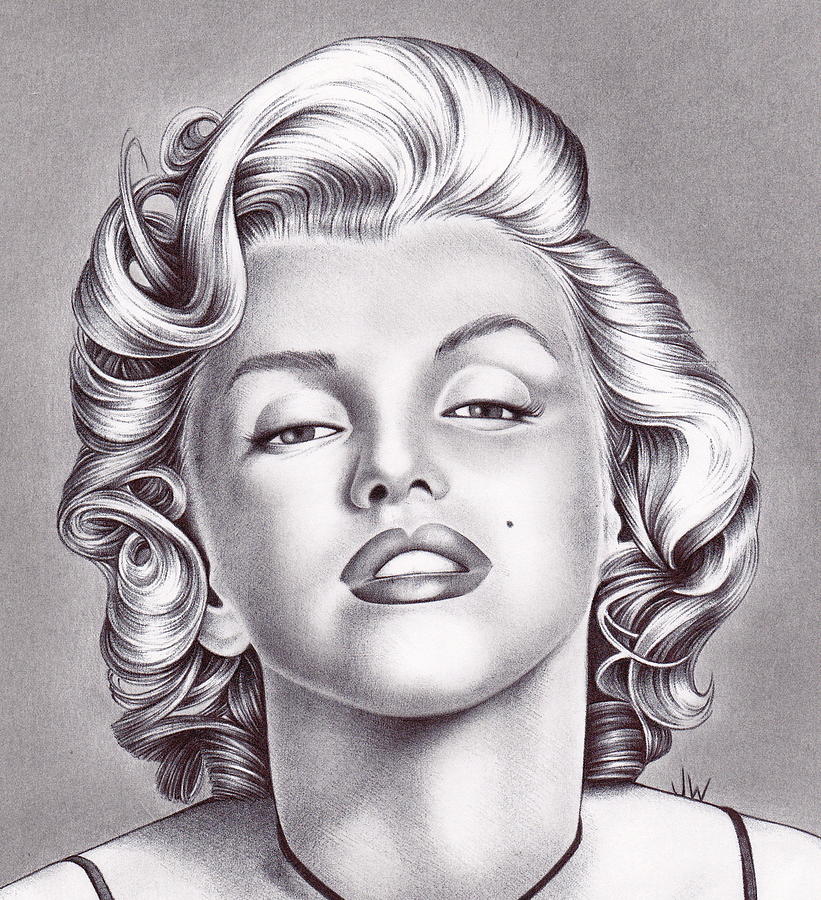 Marilyn Monroe Drawing by Jamie Warkentin Fine Art America