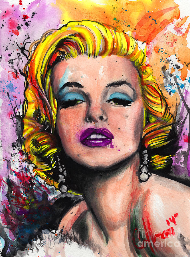 Marilyn Monroe Painting by Justin Coffman