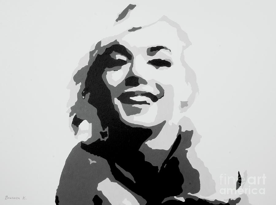 Marilyn Monroe Painting - Marilyn Monroe #2 by Katharina Bruenen