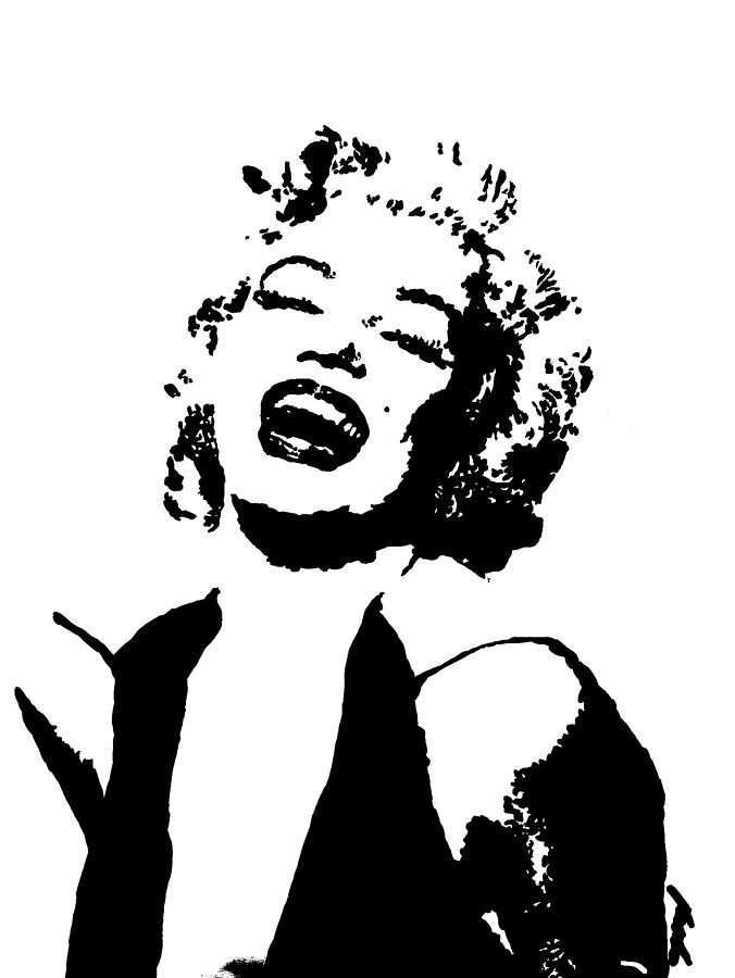 Marilyn Monroe Painting by Paula Sharlea
