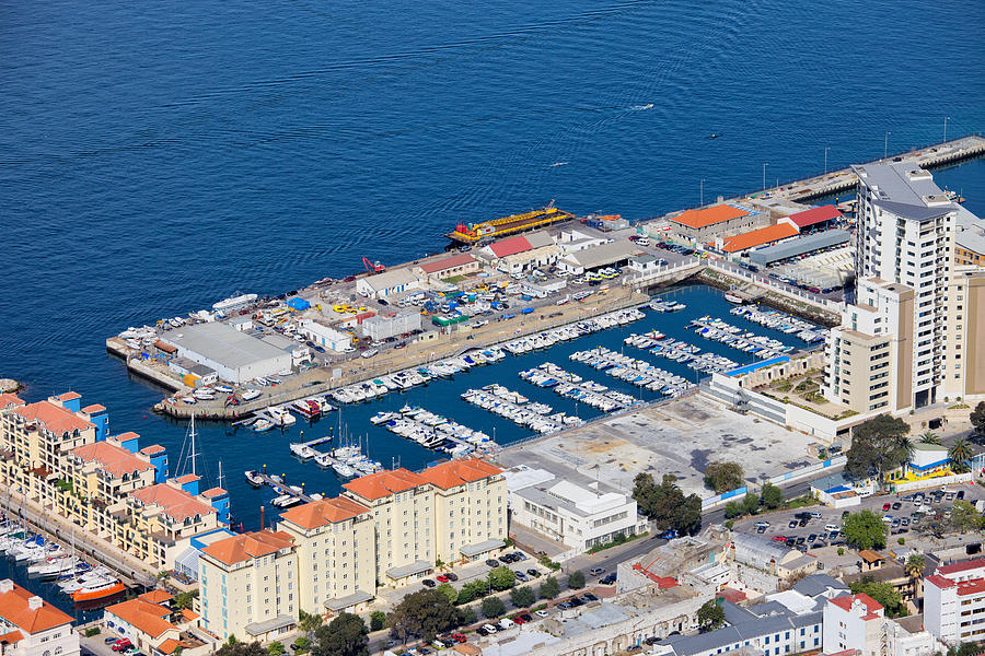 Marina in Gibraltar City #1 Photograph by Artur Bogacki