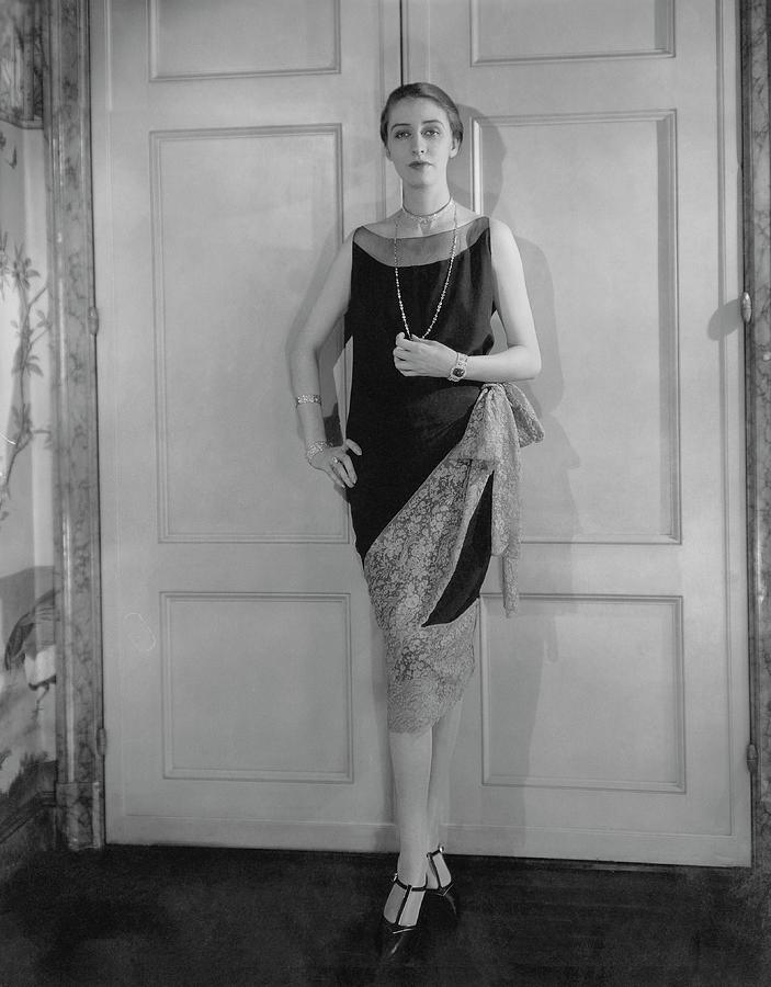 Marion Morehouse Wearing A Callot Dress #1 Photograph by Edward Steichen