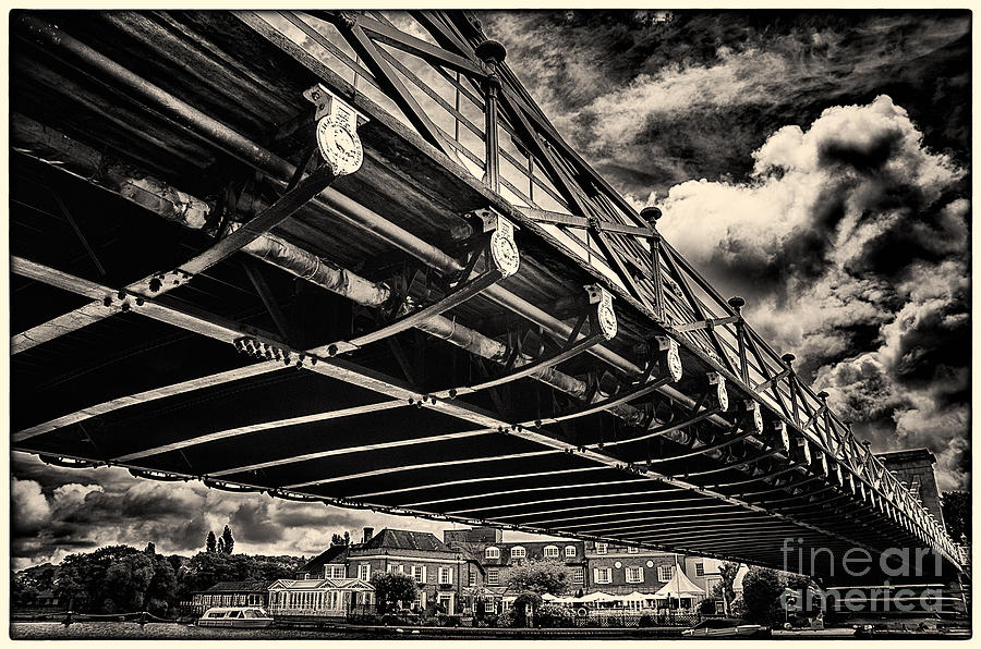 Marlow Suspension Bridge spanning the River Thames #2 Photograph by Lenny Carter